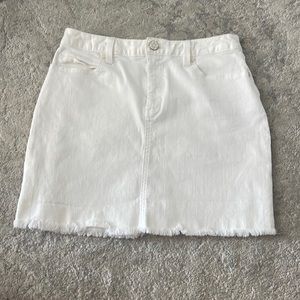 Lily pulitzer white denim skirt